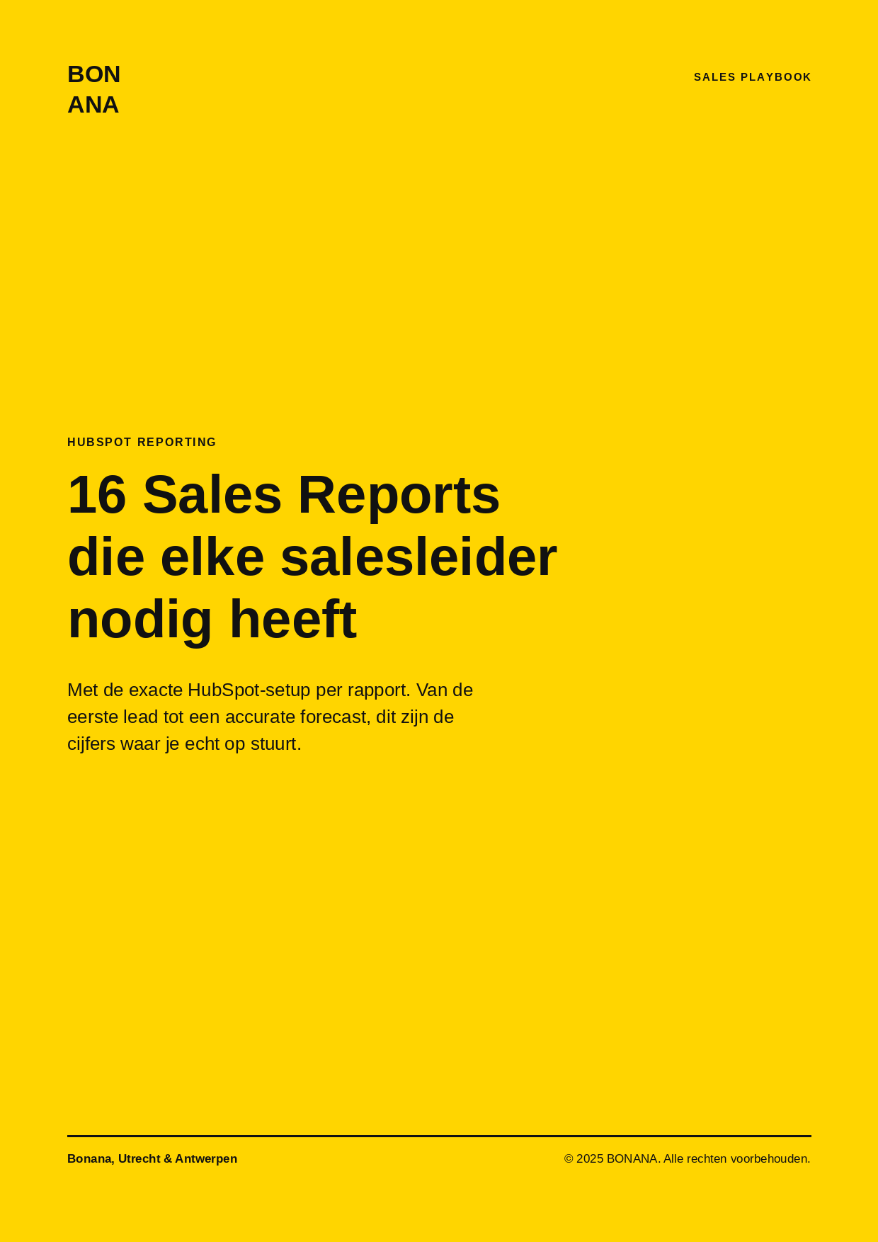 BONANA_Sales_Reports_Playbook_Voorblad