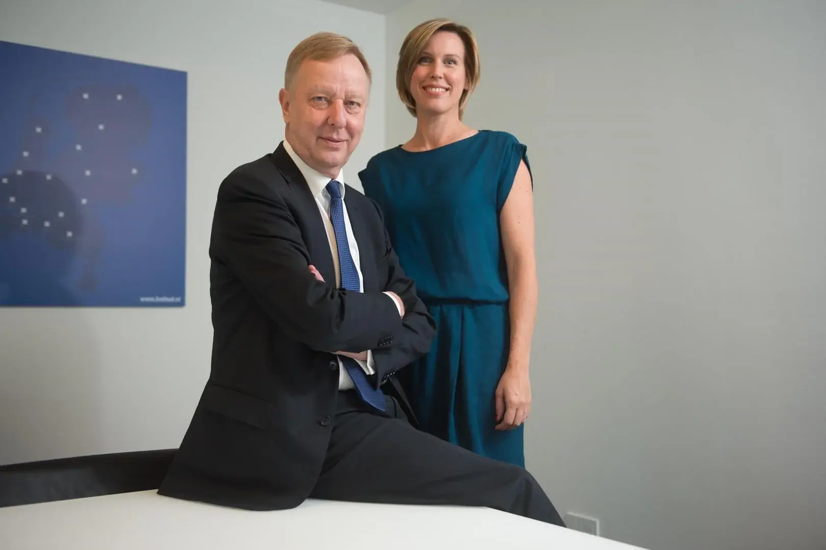 Eugène Alen en dochter Patricia van Group A